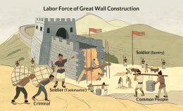 Labor Force of Great Wall Construction