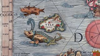 Thule on a map from 1539